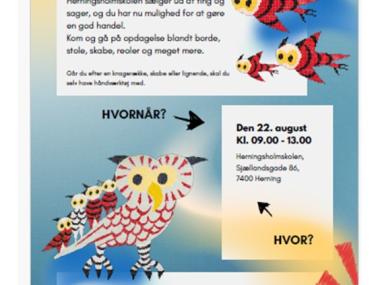 Herningsholmskolen sælger ud den 22. august 2026